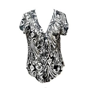 White House Black Market sheer blouse women’s size small